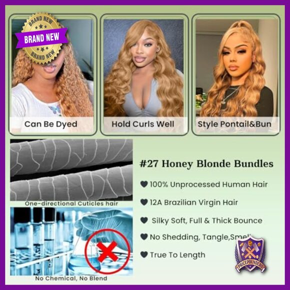 10 Inch Body Wave Human Hair Bundle, 100% Virgin Remy, Soft Thick Weave main image 4